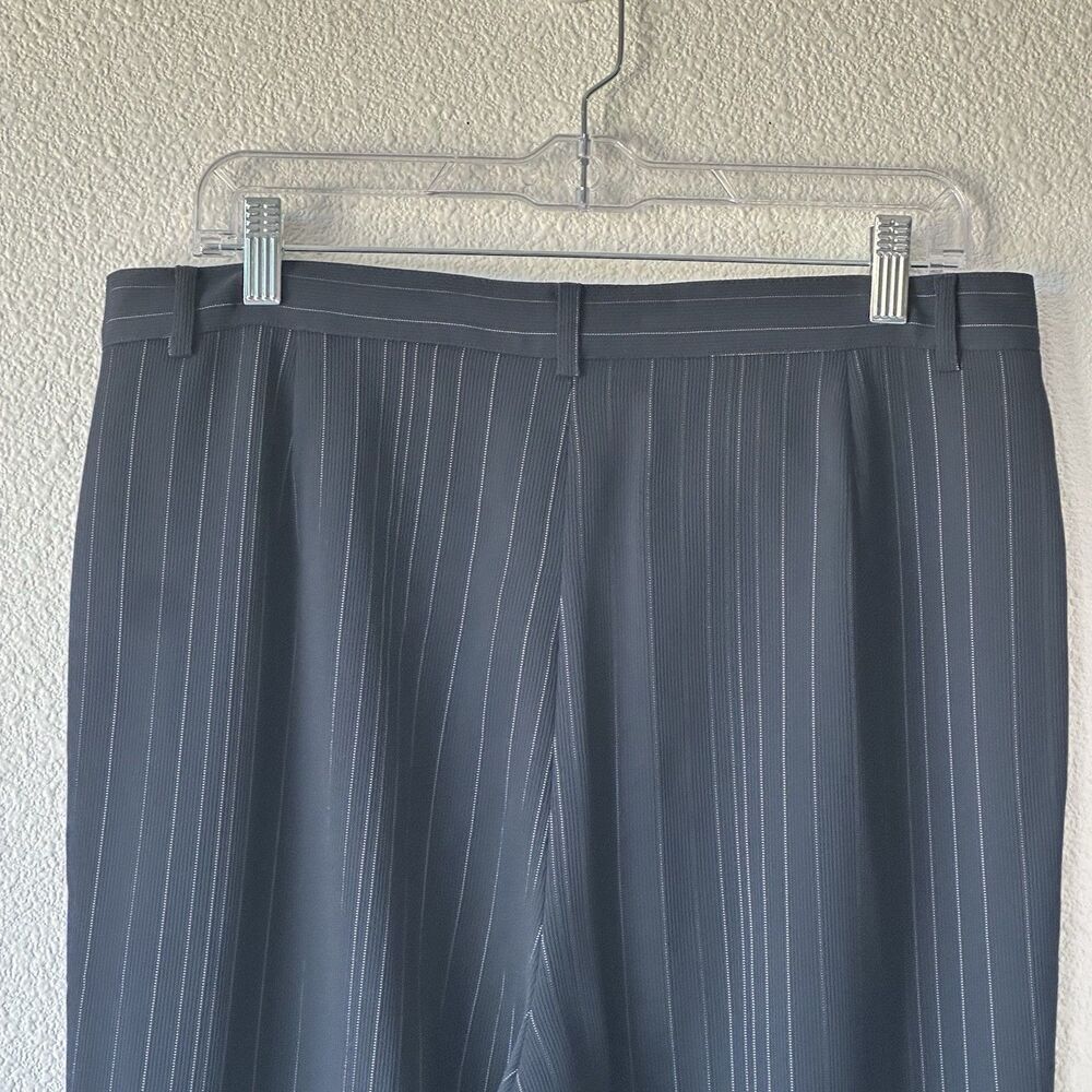 Garfield & Marks Sydney Trouser Black Pinstriped Pants Women's Size 14 Slacks - Picture 6 of 9